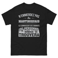 Thumbnail for T-shirt Martinique noir - Ne les emmerdez pas