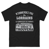 Thumbnail for T-shirt Lorrain noir - N'emmerdez pas les Lorrains