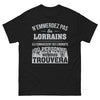 T-shirt Lorrain noir - N'emmerdez pas les Lorrains