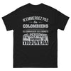 T-shirt Colombiens noir - endroits où personne ne vous trouvera
