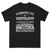 Thumbnail for T-shirt Cantal noir - N'emmerdez pas les Cantalous