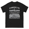 T-shirt Cantal noir - N'emmerdez pas les Cantalous