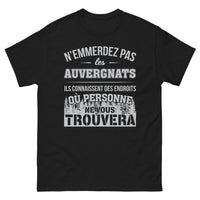 Thumbnail for T-shirt Auvergne noir - Ne cherchez pas les Auvergnats
