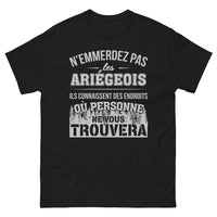 Thumbnail for T-shirt Ariégeois noir - N'embêtez pas les Ariégeois