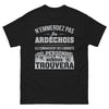 T-shirt Ardèche noir - N'emmerdez pas les Ardéchois