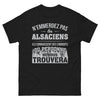 T-shirt Alsace noir - N'emmerdez pas les Alsaciens