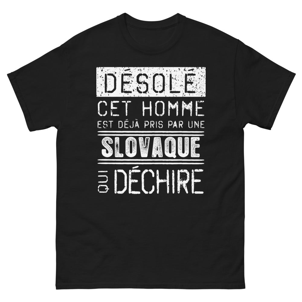 T-shirt Slovaque noir - Déjà pris par une Slovaque