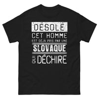 Thumbnail for T-shirt Slovaque noir - Déjà pris par une Slovaque