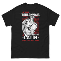 Thumbnail for T-shirt Toulonnais ascendant Latin noir - 'Qui est le Boss ?'