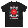 T-shirt Suisse noir - Râleur mais attentionné