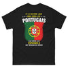 T-shirt Portugais noir - Et le huitième jour, Dieu créa les Portugais