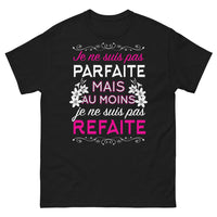 Thumbnail for T-shirt Je ne suis pas parfaite noir - Je ne suis pas parfaite, humour et autodérision