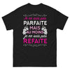 T-shirt Je ne suis pas parfaite noir - Je ne suis pas parfaite, humour et autodérision