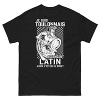 Thumbnail for T-shirt Toulonnais Ascendant Latin noir - Je suis Toulonnais, c'est qui le boss ?