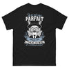 T-shirt Ingénieur noir - Je ne suis pas parfait mais je suis ingénieur