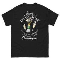 Thumbnail for T-shirt Champagne noir - Je suis la princesse du champagne