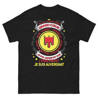 Thumbnail for T-shirt Auvergne noir - Râleur attentionné au grand cœur