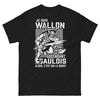 T-shirt Wallon noir - Je suis Wallon Ascendant Gaulois, Qui est le patron ?
