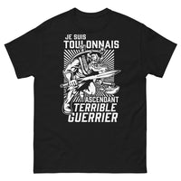 Thumbnail for T-shirt Toulonnais noir - Je suis toulonnais ascendant terrible guerrier