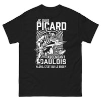 Thumbnail for T-shirt Picard Gaulois noir - C'est qui le boss ?