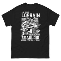 Thumbnail for T-shirt Lorraine noir - Je suis Lorrain, Ascendant Gaulois
