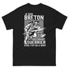 T-shirt Breton noir - Guerrier qui est le boss