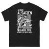 T-shirt Alsacien noir - Ascendant Gaulois « Qui est le boss ? »
