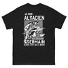 T-shirt Alsacien Ascendant Germain noir - 'Qui est le Boss ?' 