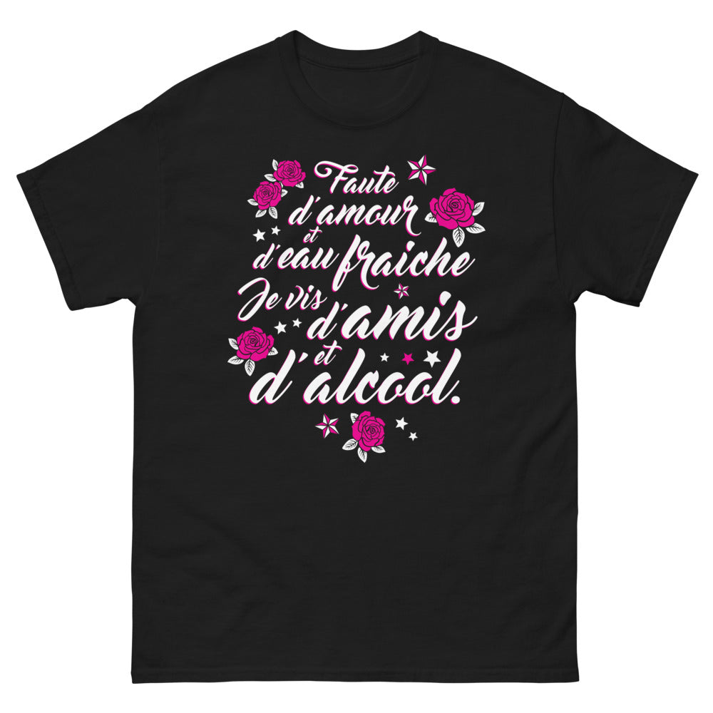 T-shirt Bretagne noir - Faute d'amour et d'eau fraîche