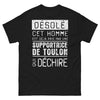 T-shirt Toulon noir - Désolé cet homme est déjà pris par une supportrice