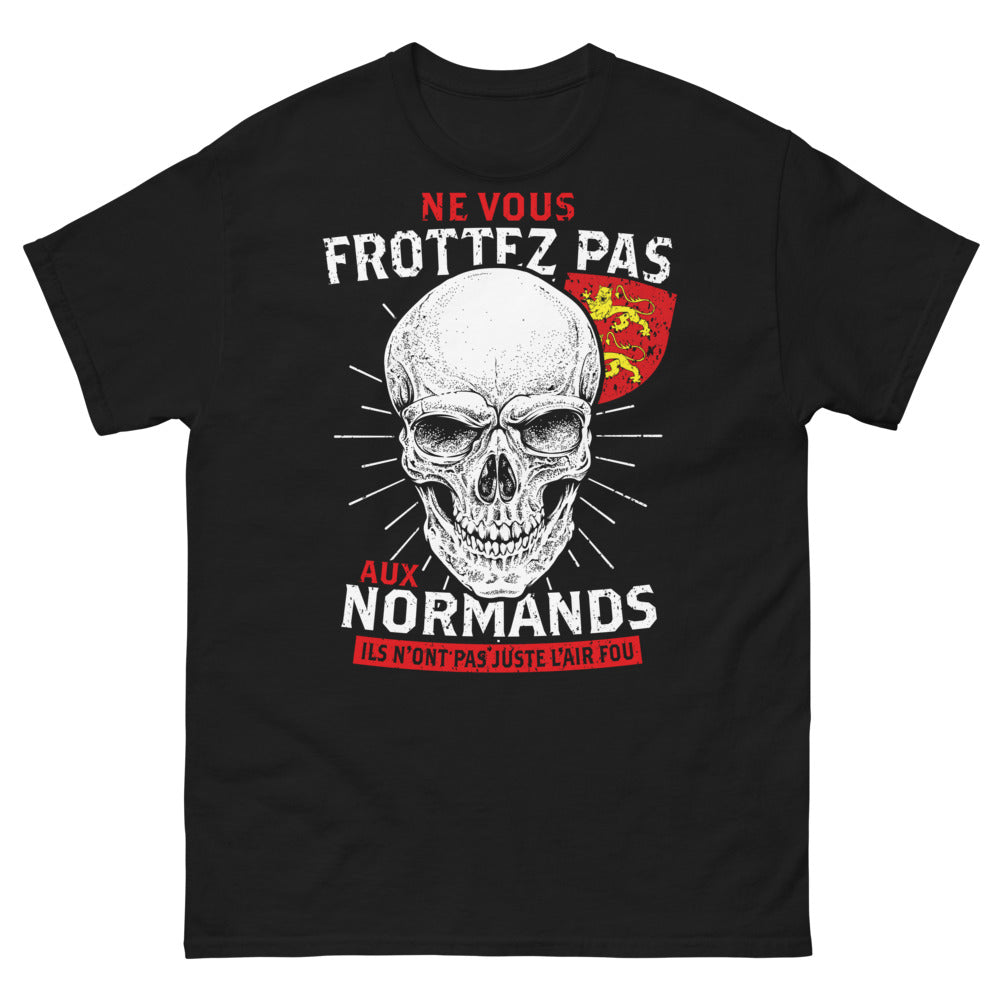 T-shirt Normand noir - Ne vous frottez pas