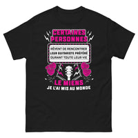 Thumbnail for T-shirt guitariste noir - Le rêve de rencontrer son guitariste préféré réalisé