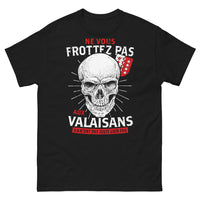 Thumbnail for T-shirt Valais noir - Ne vous frottez pas aux Valaisans