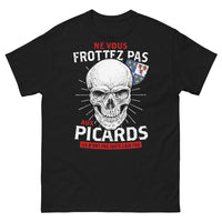 Thumbnail for T-shirt Picards noir - Ne vous frottez pas aux Picards