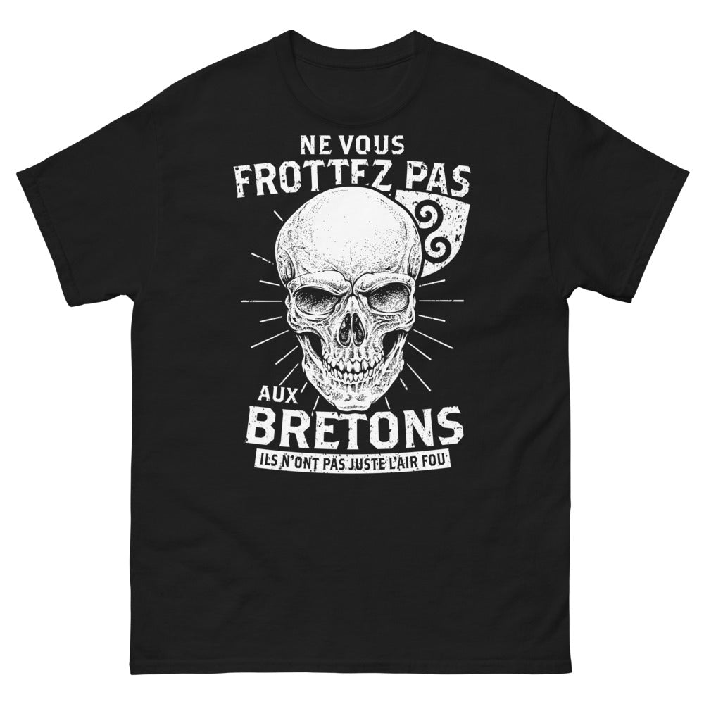 T-shirt Bretons noir - Ne vous frottez pas aux Bretons