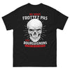 T-shirt Bourguignons noir - Ne vous frottez pas aux Bourguignons
