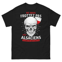 Thumbnail for T-shirt Alsacien noir - Ne vous frottez pas aux Alsaciens