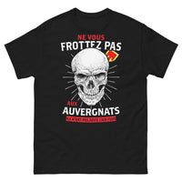 Thumbnail for T-shirt Auvergnats noir - Ne vous frottez pas, humour auvergnat