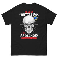 Thumbnail for T-shirt Ardéchois noir - Ne vous frottez pas aux Ardéchois