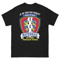 Thumbnail for T-shirt Mayennais noir - Je ne suis pas parfait mais je suis Mayennais