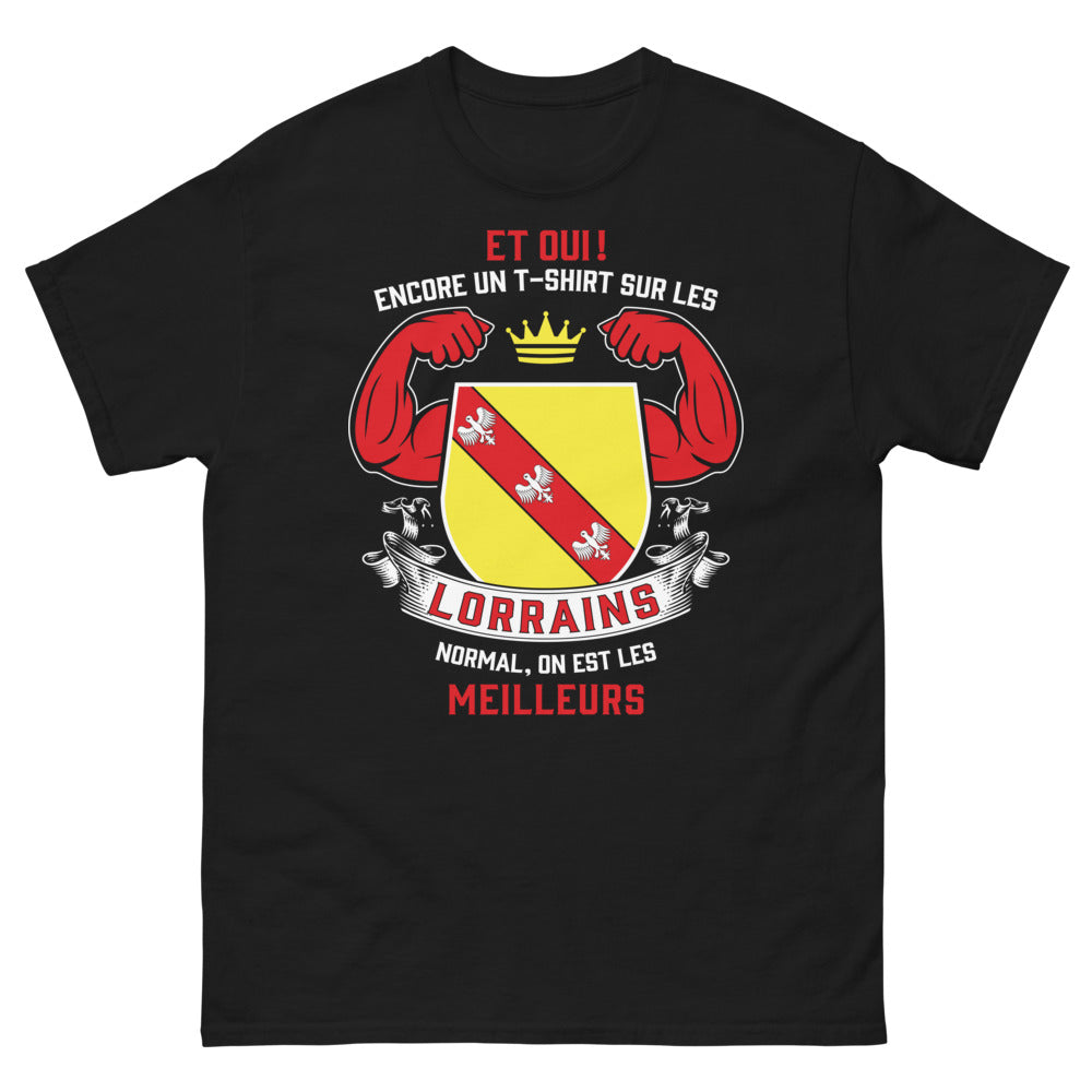 T-shirt Lorrain noir - On est les meilleurs