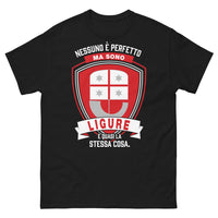 Thumbnail for T-shirt Ligurie noir - Nessuno è perfetto ma sono ligure