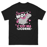 Thumbnail for T-shirt licorne noir - C'est pas moi, c'est ma licorne