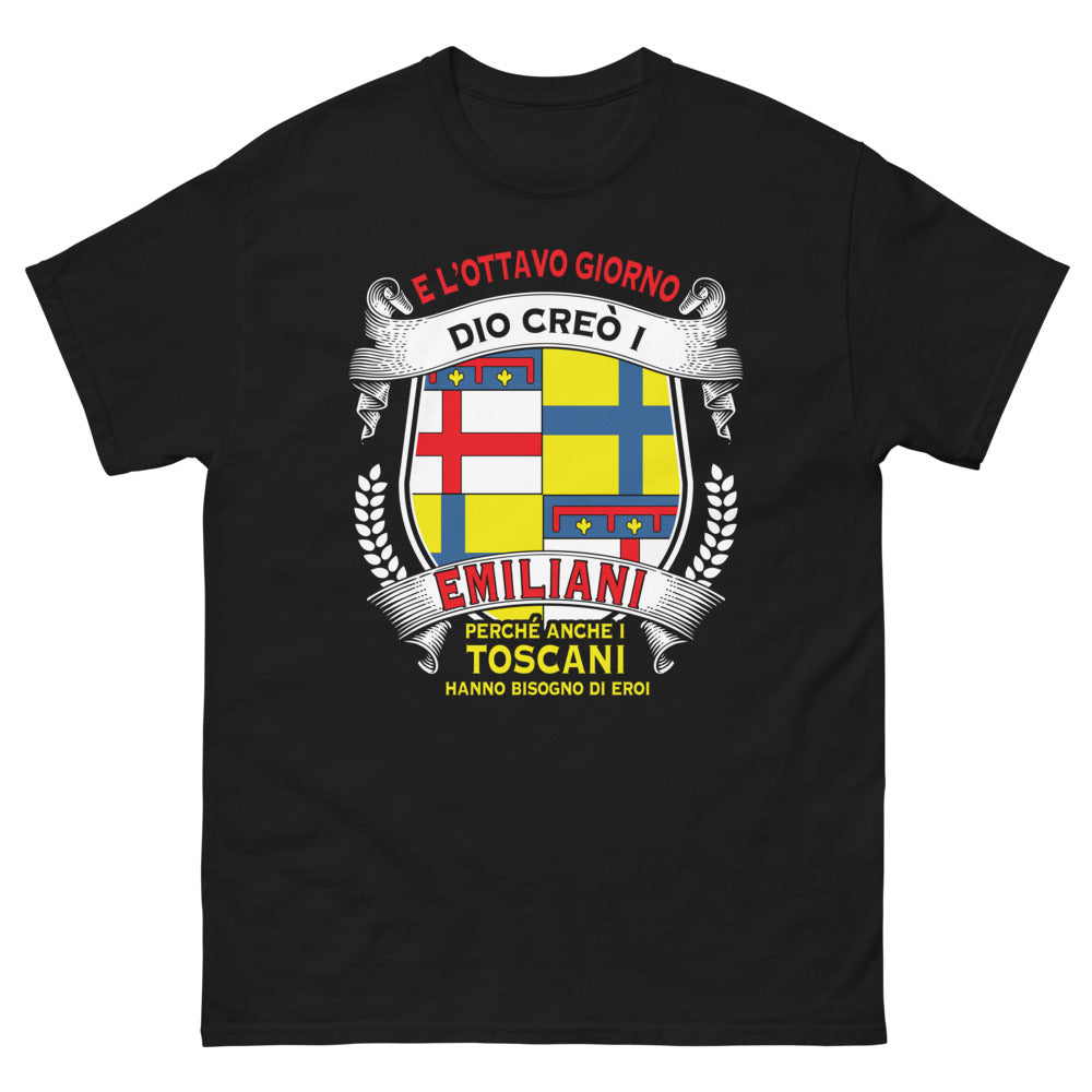 T-shirt Gli Emiliani noir - Eroi dei Toscani