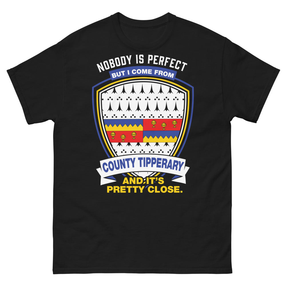 T-shirt County Tipperary noir - Nobody is Perfect — I come from County Tipperary