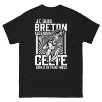 Thumbnail for T-shirt Breton ascendant celte noir - Je suis Breton Ascendant Celte
