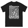 T-shirt Bourguignon ascendant gaulois noir - Je suis bourguignon ascendant gaulois