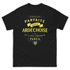T-shirt Ardèche noir - Je ne suis pas parfaite mais je suis ardéchoise