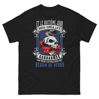 Thumbnail for T-shirt Gendarme noir - Création divine