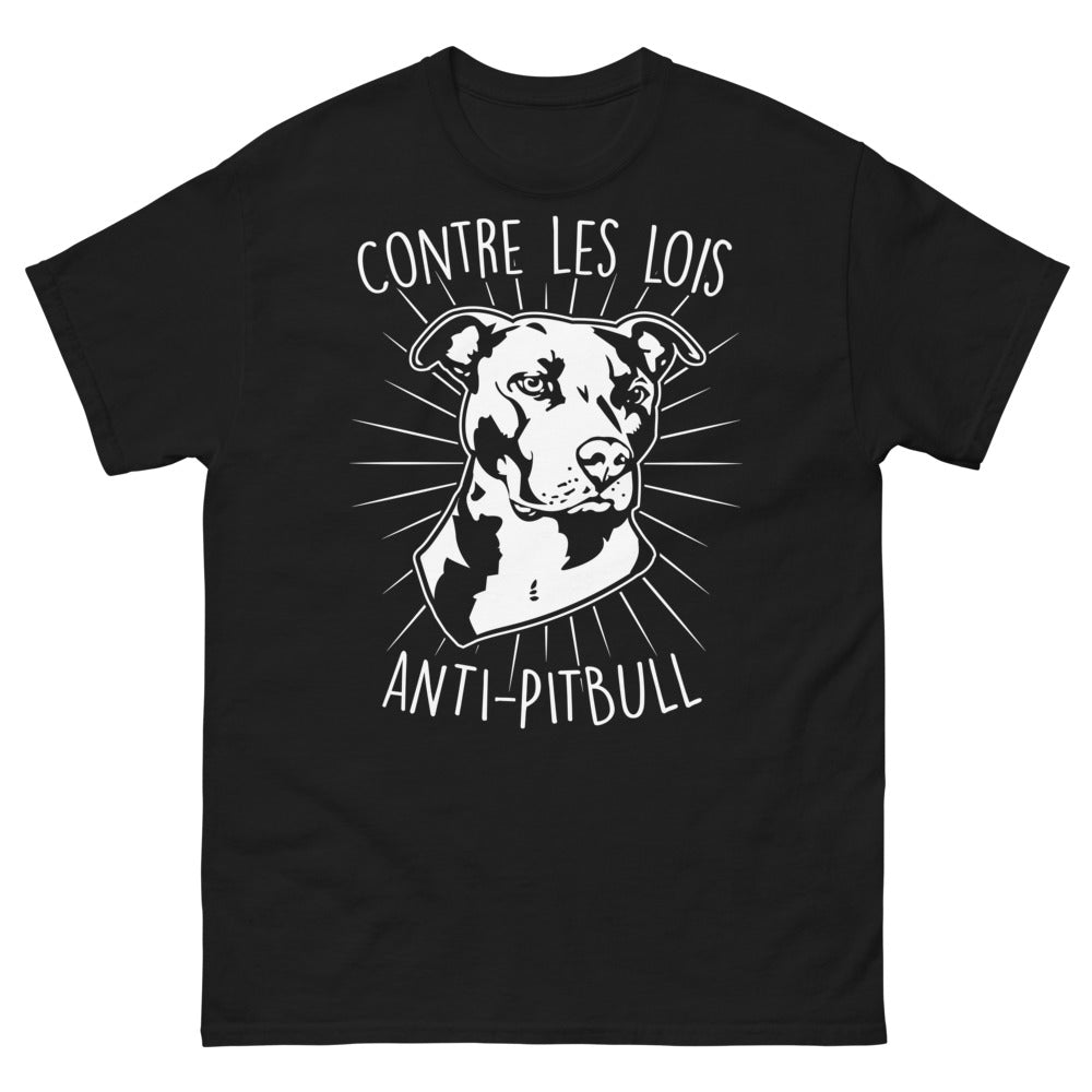 T-shirt Anti-Lois Pitbull noir - Fier supporter